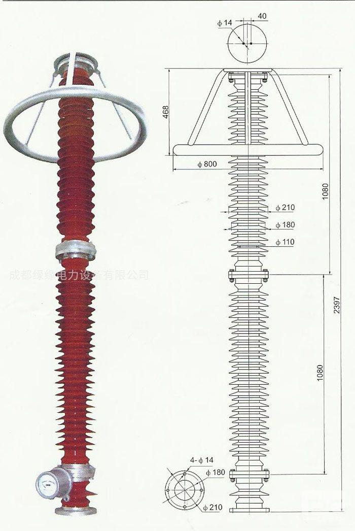 HY10WZ-192/500、HY10WZ-200/520電站型避雷器